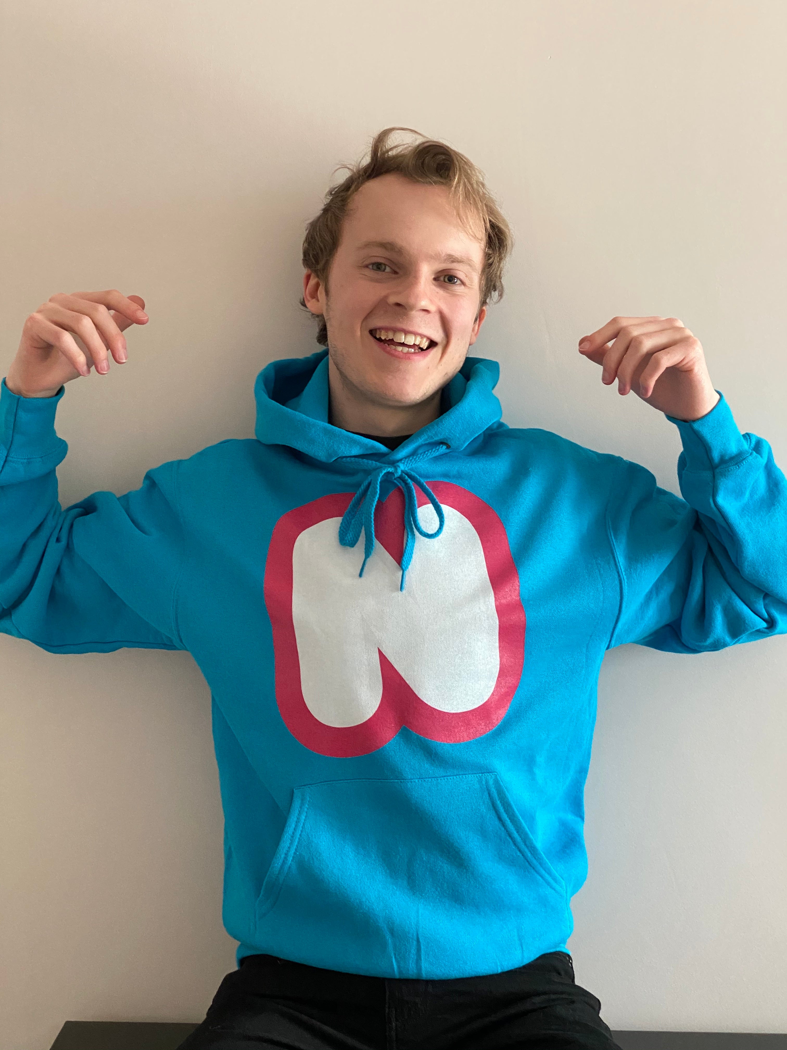 New N Logo Hoodie