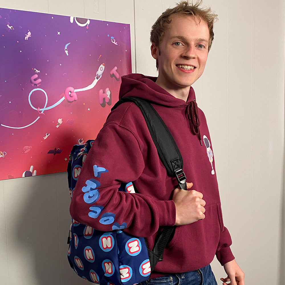 NP4 Logo Pattern Backpack